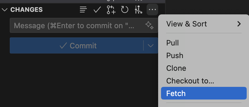 Fetch in VS Code