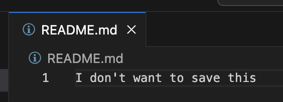 Feature branch content before conflict